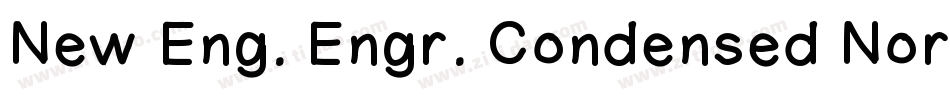 New Eng. Engr. Condensed Normal字体转换